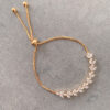KYLIE -  Crystal Adjustable Bracelet - gold